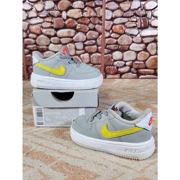 Nike AF1 Force 1 Size 4C Gray #A18 - Picture 1 of 9